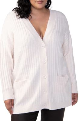 Sanctuary Cozy Seeker Ribbed Long Cardigan in Bare