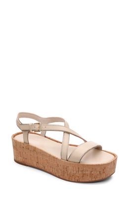 Sanctuary Define Platform Sandal in Sand/Beige Bronze