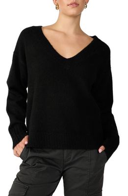 Sanctuary Easy Breezy V-Neck Sweater in Black