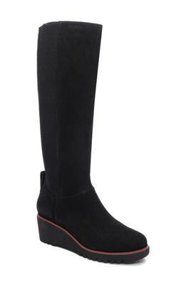 Sanctuary Effect Knee High Wedge Boot in Black