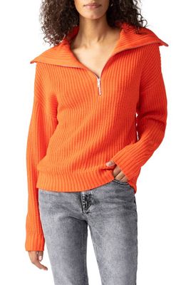 Sanctuary Half Zip Sweater in Flame