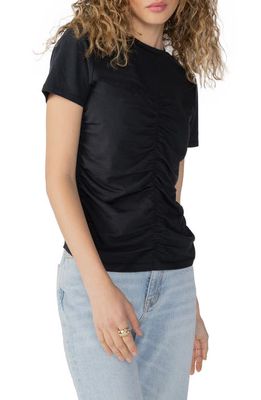 Sanctuary Hold On to You Ruched T-Shirt in Black