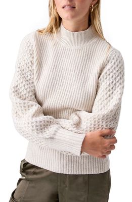 Sanctuary Honeycomb Sleeve Turtleneck Sweater in Toasted Ma