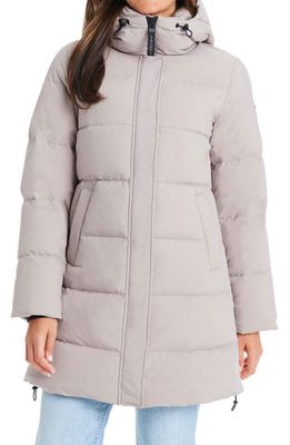 Sanctuary Hooded Down Puffer Coat in Thistle