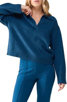 Sanctuary Johnny Collar Sweater in Blue Jewel