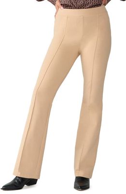 Sanctuary Lana Pintuck Flare Leggings in Roasted Ca