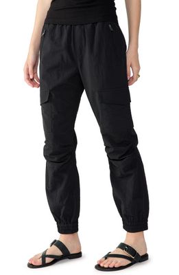 Sanctuary Lola Nylon Cargo Pants in Black