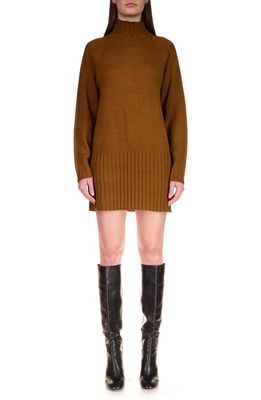 Sanctuary Long Sleeve Mini Sweater Dress in Spice