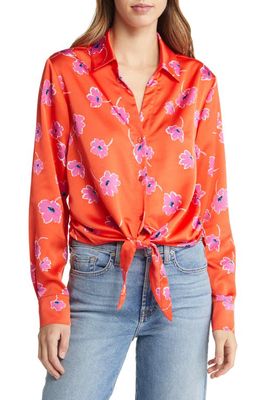 Sanctuary Lover Tie Front Shirt in Forget Me