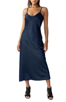 Sanctuary Maxi Slipdress in Navy Refle