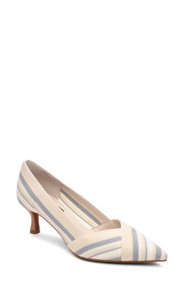 Sanctuary Prime Knit Pointed Toe Pump in Natural/Chalk