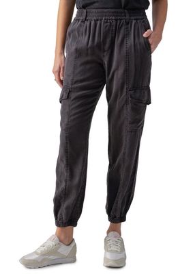 Sanctuary Relaxed Rebel Cargo Joggers in Black