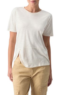 Sanctuary Riptide Twist Hem T-Shirt in Chalk