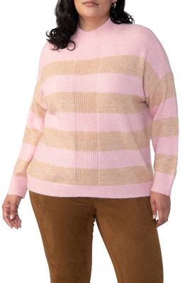 Sanctuary Upstate Stripe Tunic Sweater in Rosehip Oa