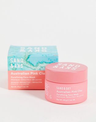 Sand & Sky Australian Pink Clay Porefining Face Mask Mini 1 fl oz-No color