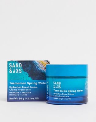 Sand & Sky Tasmanian Water Hydration Boost Cream 2.1 oz-Clear