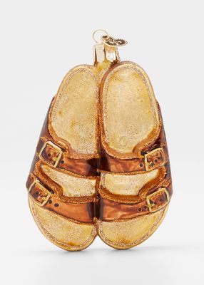 Sandals Glass Ornament