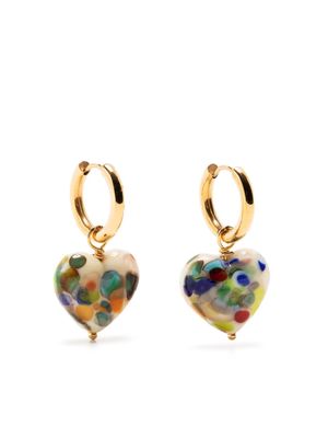Sandralexandra Heart drop earrings - Gold