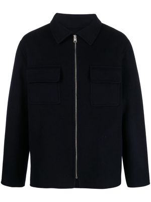 SANDRO Beta zip-fastening shirt jacket - Blue