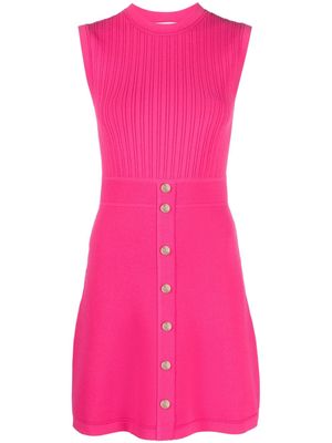 SANDRO button-embellished minidress - Pink