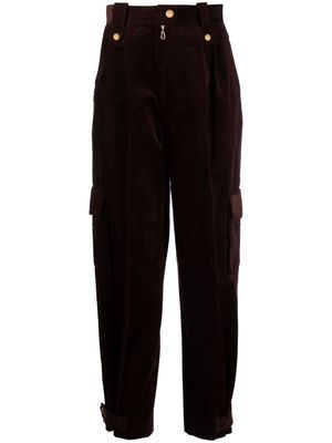 SANDRO cotton cargo trousers - Brown