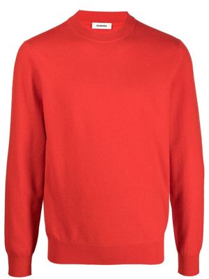 SANDRO crew neck cashmere jumper - Orange