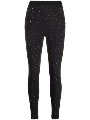 SANDRO crystal-embellished leggings - Black