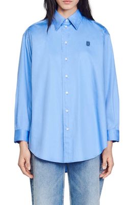 sandro Cumin Tunic Shirt in Blue