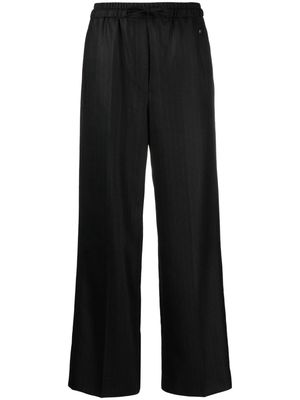 SANDRO elasticated-waist palazzo pants - Grey
