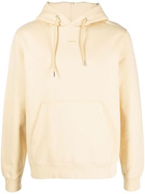 SANDRO embroidered-logo hoodie - Yellow