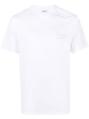 SANDRO embroidered-logo short-sleeved T-shirt - White