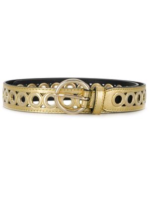 SANDRO eyelet-embellished buckle belt - Gold
