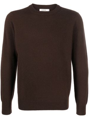 SANDRO fine-knit round neck jumper - Brown