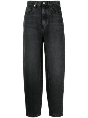 SANDRO high-waist cropped jeans - Black