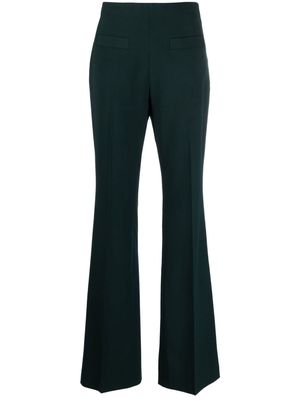 SANDRO high-waisted flared trousers - Green