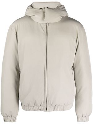 SANDRO hooded padded jacket - Neutrals