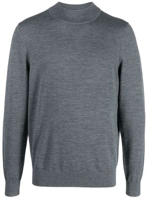 SANDRO Industrial round-neck merino jumper - Grey