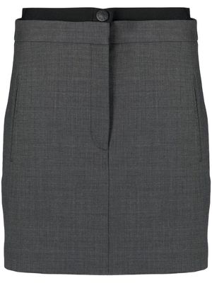SANDRO layered mini skirt - Grey