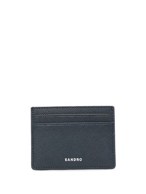 SANDRO logo-detail cardholder - Blue