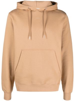 SANDRO logo-embroidered cotton hoodie - Brown