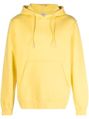 SANDRO logo-embroidered cotton hoodie - Yellow