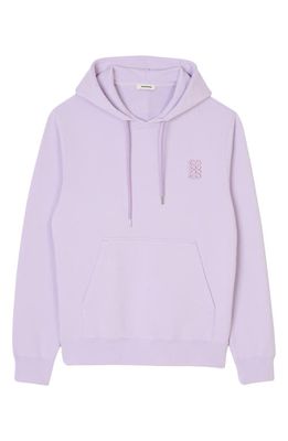 sandro Logo Hoodie Sweatshirt in Lavender