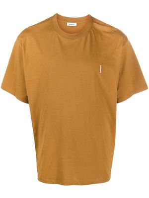SANDRO logo-print cotton T-shirt - Brown