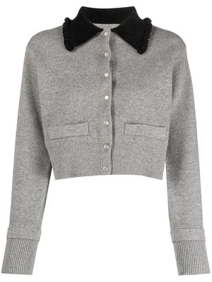 SANDRO long-sleeve button-up cardigan - Grey