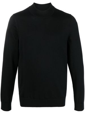 SANDRO mock-neck wool jumper - Black