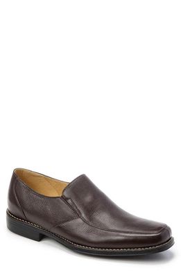 Sandro Moscoloni Double Gore Moc Toe Slip-On Loafer in Brown