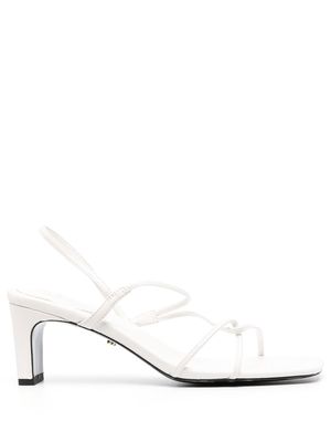 SANDRO open-toe heeled sandals - White