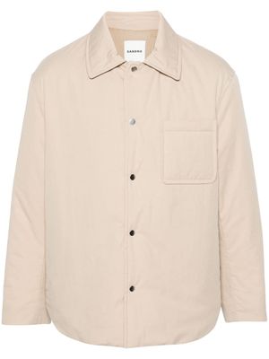 SANDRO padded shirt jacket - Neutrals