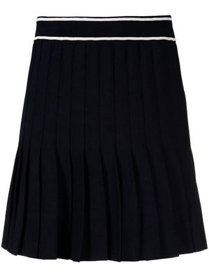 SANDRO pleated knit skirt - Blue
