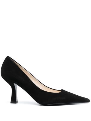 SANDRO pointed-toe 90mm suede pumps - Black